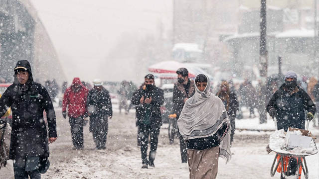 برف در کابل
