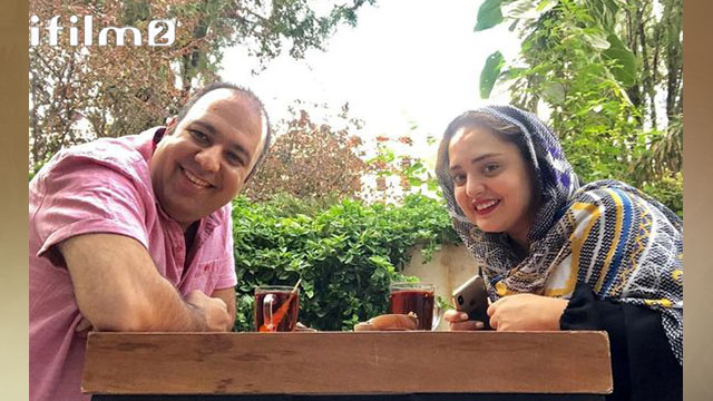 نرگس محمدی و همسرش